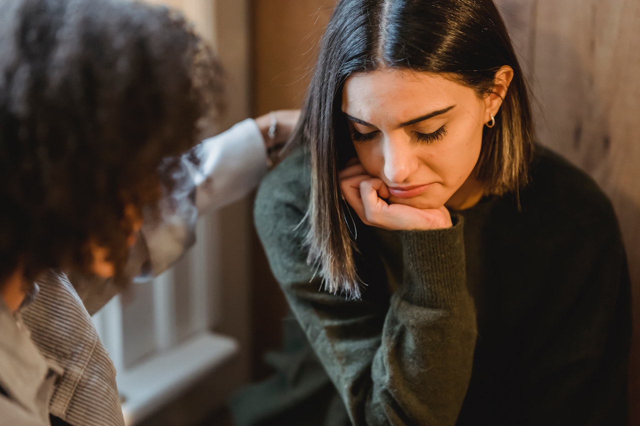 Anxious and depressed woman - edibles for anxiety and depression