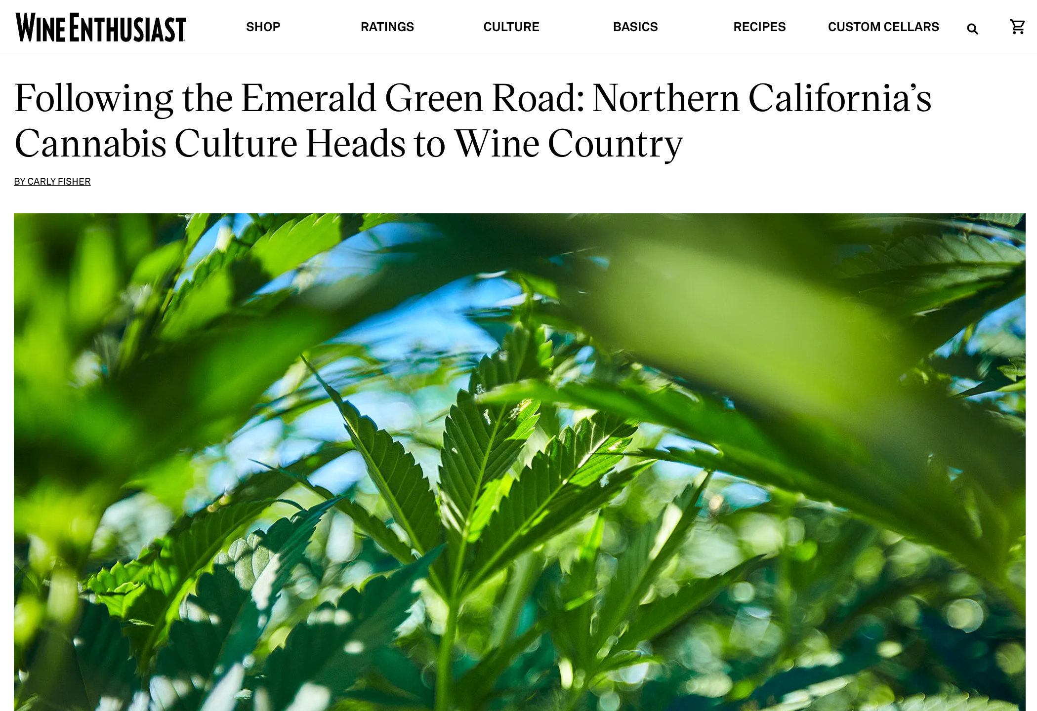 Following the Emerald Green Road: Northern California’s Cannabis Culture Heads to Wine Country